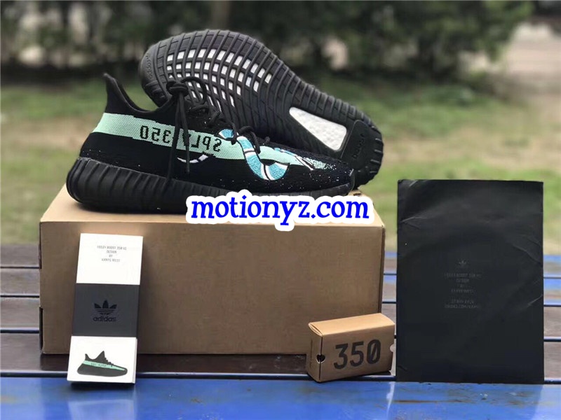 Yeezy Boost 350 V2 Snake Black Tiffiany Blue